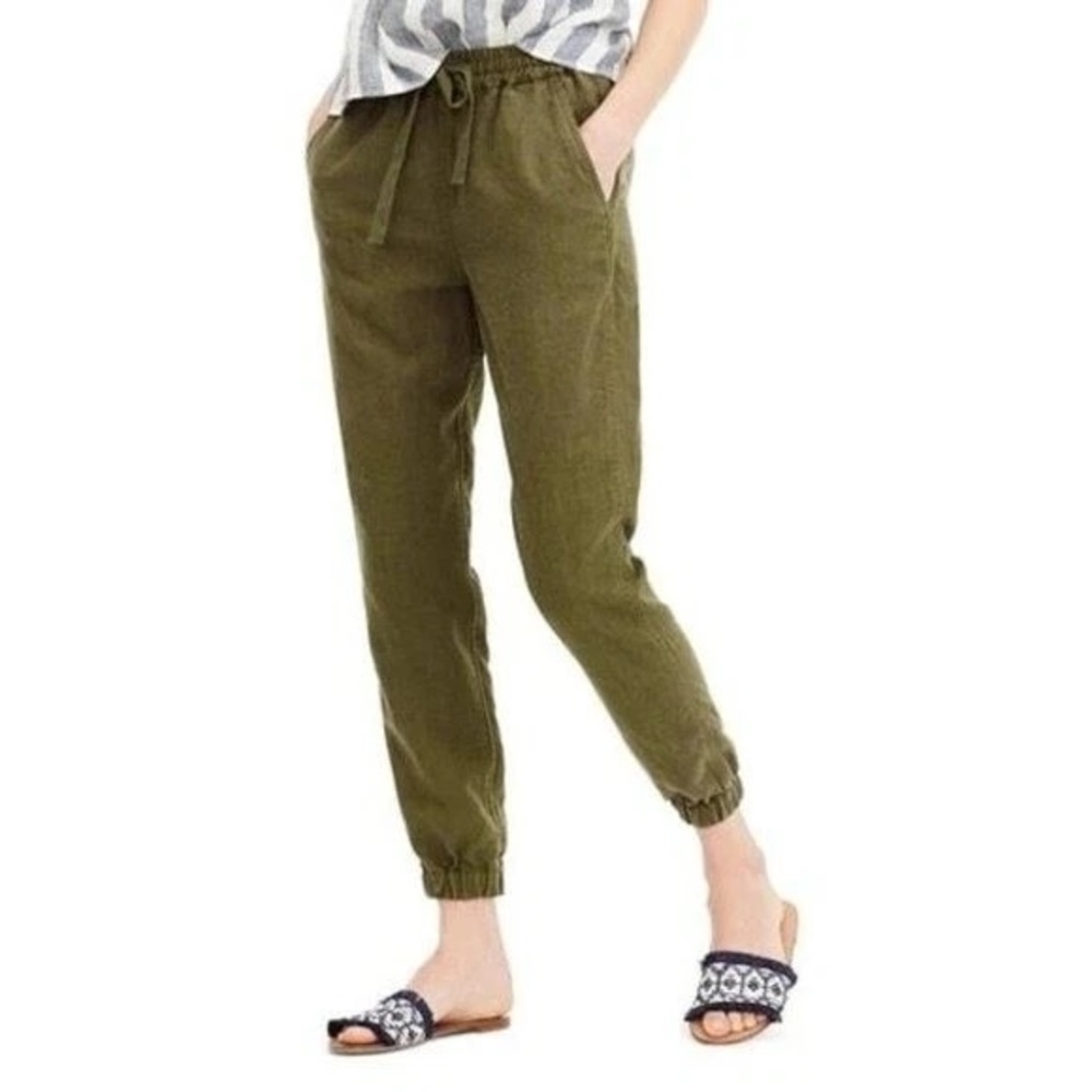 J. Crew Olive Green Track Pants